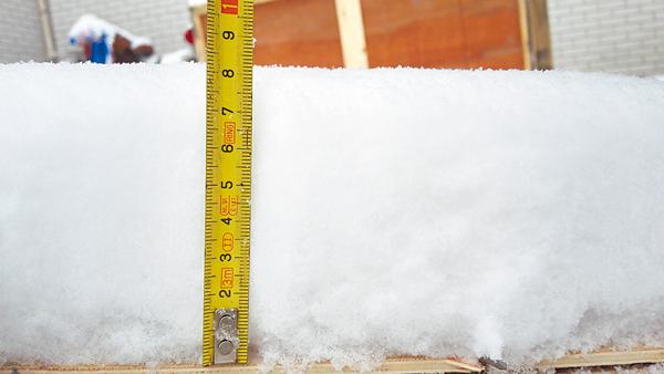 积雪10厘米厚一平方有多重